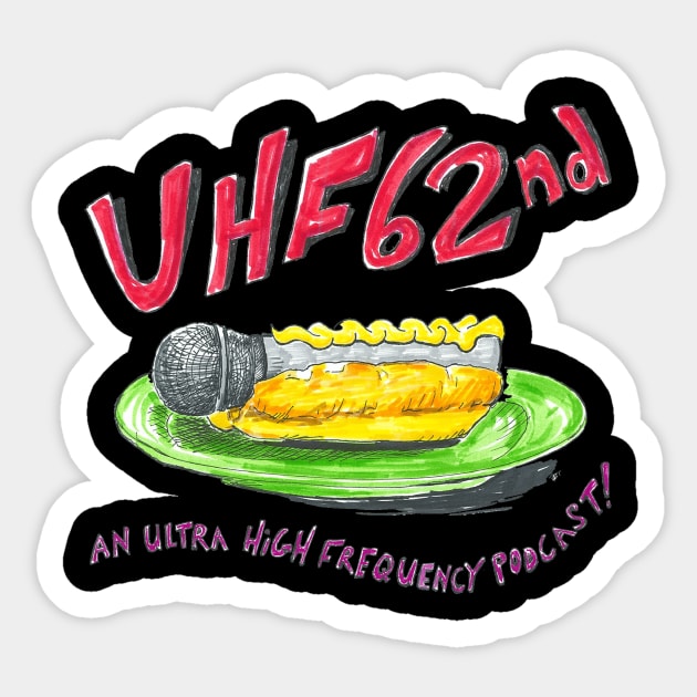 Twinkie Microphone Sandwich UHF62nd Logo Sticker by UHF62nd